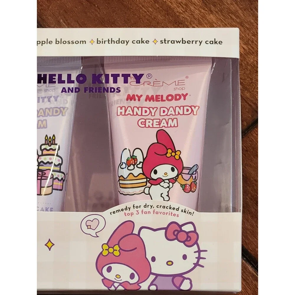 New The Crème Shop X Hello Kitty & Friends Dry Skin Repair Cream Set Limited Ed